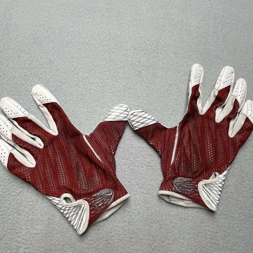 Nike Alabama Crimson Tide Team Issued SB4 Football Gloves Size XLL Game Used BCS